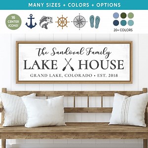 Custom Lake House Sign | Lake House Decor | Lake House Sign Personalized | Lake Life Sign | Family Lake House Signs | Lake House Sign - Etsy
