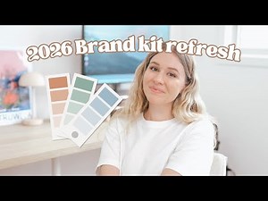 Refreshing My BRAND KIT for 2026! ✨| How to Create a Brand Kit for Beginners