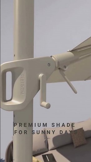 Luxury Garden Parasols Ireland | Platinum Challenger T² & Nexus Collection #sunshades #outdoorliving