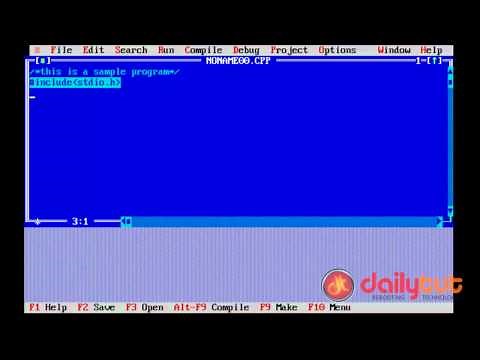 How to run Turbo C fullscreen mode in Windows 7