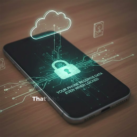 Your phone records this even when locked 😱 #phoneprivacy #techsecrets #logiclab #techfacts