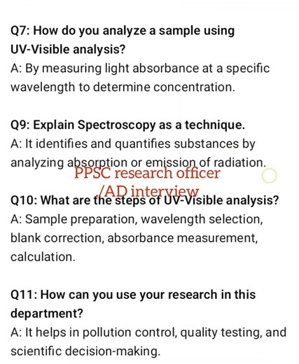 today's PPSC research officer interview Questions | environmental protection