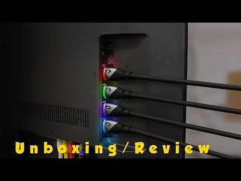 MONSTER LED LIGHT UHD HDMI CABLE(Unboxing/Review)