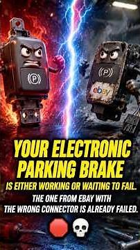 Your electronic parking brake just failed. The dealer wants $900. Here's plan B.