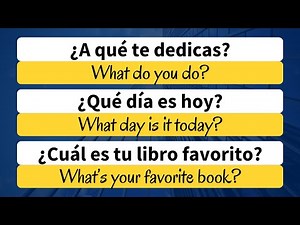 15 Spanish Questions and Answers