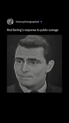 Rod Serling speaks about an incident involving a Lassie episode depicting the birth of puppies. He cited this example to highlight the unreasonable pressures faced by television writers due to public sensitivity and the demands placed on content to satisfy all viewers. Credit: Harry Ransom Center | History In Pictures