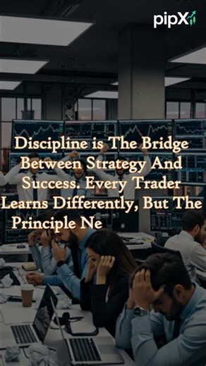 Discipline is the bridge between strategy and success. #Trading #Forex #StockMarkets #Pipx