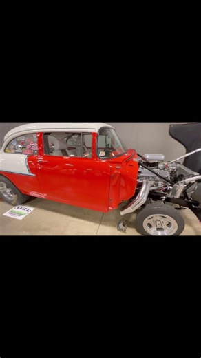 1955 Chevy street machine walk around @cleveland piston power show . #classiccar #streetmachine