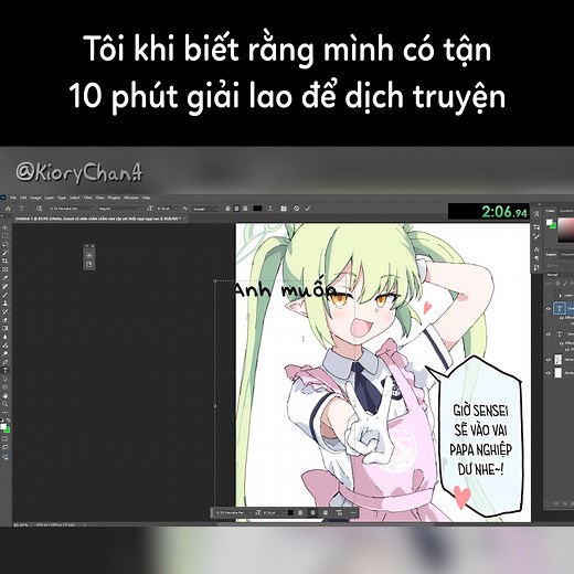 389K views · 6.5K reactions | 10 phút là quá nhiều  #speedart #photoshop #edit #tutorial | Kiory - Chuyên Nhét Chữ | Facebook