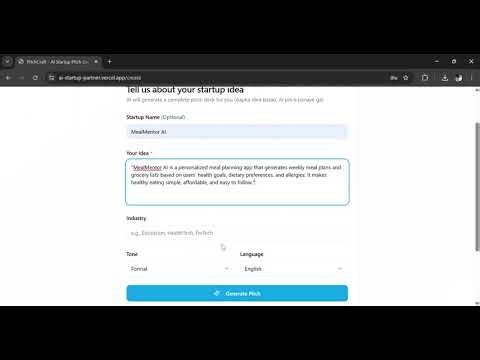 AI Startup Idea Generator | Full-Stack Project (Next.js + Gemini API)