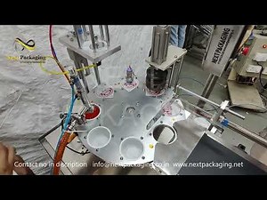 Automatic rotary cup sealing machine with batch coding system | lassi packing machine #cupsealer