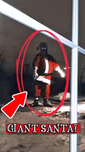 GIANT SANTA IS WATCHING!😳