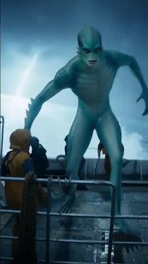 Caught on Camera: Humanoid Sea Beast Attacks in Storm! #seamonster #caughtoncamara #monster
