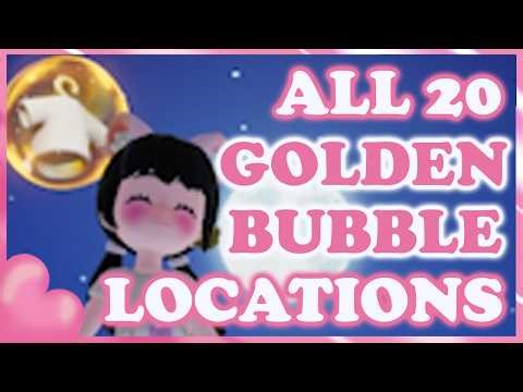 ALL 20 Golden Bubble Locations | FREE School Outfit | Heartopia