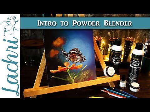Colored Pencil Blending - Your first project with Powder Blender - Lachri
