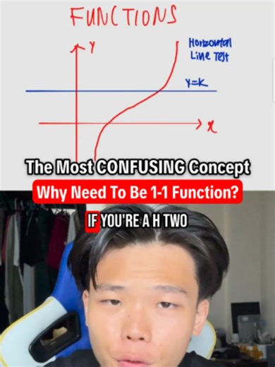In math, we don’t like sharing. One x for every y, or it’s not an inverse! Let’s make sense of this before your next common test. Physical classes @ Chinatown or 24/7 Online Library access? WhatsApp 9810 8788 to find your fit. #geraldstudies #alevels #a1mathacademy #singapore #math #h2