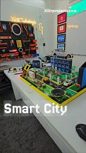 🌆 Smart City Model for Science Exhibition #smartcity #arduinoprojects #project #ideas