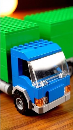 DIY Custom Lego Blue & Green Truck Build | Easy Step-by-Step Lego Tutorial #Shorts
