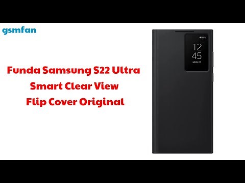 Funda Samsung S22 Ultra Smart Clear View Flip Cover Original