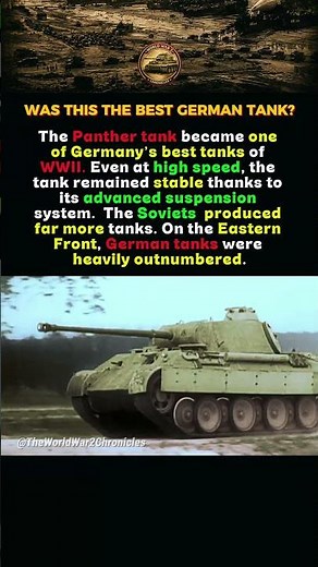 Was The Panther The Best German Tank Of WW2? #ww2 #worldwar2 #history