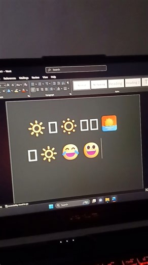 WORD ME EMOJI OR BEST SUN EMOJI ADD KARO #emoji #computer #words #apllication #shortsfeed #yt
