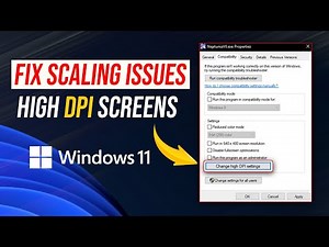 How to Fix Scaling Issues on Windows for High DPI Screens | Set Display Scaling in Windows 11