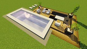 Minecraft How to Build a Pool Minecraft Map