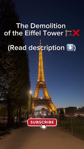 Paris’s Secret Demolition Plan 🏗️😱 #shorts #paris #eiffel #history