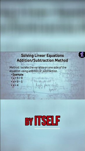 Solving Linear Equations: Isolate the Variable!