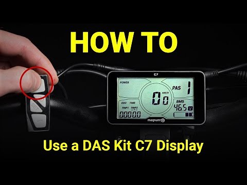 How To Use A Das-Kit C7 Display | Magnum Bikes