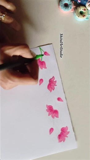 😍Don't Miss🥰 Beautiful Flower Project Design/Front Page Design✨ #art #viral #shorts