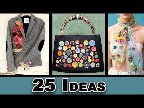 25 Smart Ways to Use Buttons in Sewing, Clothing & Home Decor
