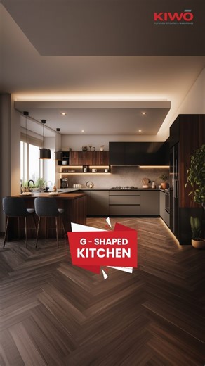KIWO on Instagram: "Transform your kitchen with a G-shaped layout! Experience the ultimate in versatility and efficiency, with enhanced functionality and a seamless workflow. Discover why G-shaped kitchens are the go-to choice for modern homes. #GShapedKitchen #KitchenDesign #KitchenRemodel #KitchenInspiration #KitchenIdeas #KitchenRenovation #HomeMakeover #KitchenLayout #KitchenStyle #KitchenAdvice"