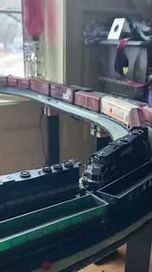 My brother continues his model train layout, added hand crafted buildings.