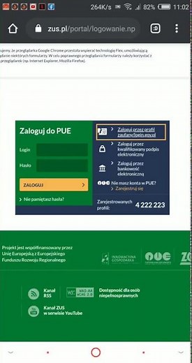 Jak zalogować się do ZUS PUE przez profil zaufany przez bankowość internetową Santander Bank Polska