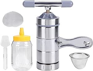 Manual Honey Extractor, Stainless Steel Mini Portable Honey Manual Press, Healthy Simple Operation for Beekeeping Tool Beekeeping Supplies