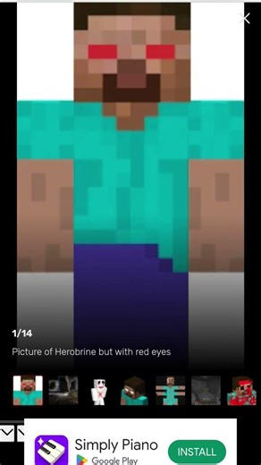 Bloody Herobrine in minecraft