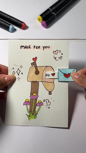 💌mail for you! cute Valentine’s Day card 📫✨ #ValentinesDay #diycard #valentinesdaycard #giftcard #valentinesdaygift #giftidea #cardtutorial #howtomake #handmade #lovecard #easycard #reels #instagramreels #viralvideos #trendingreels #explorepage #reelsvideo #foryou #fyp #viralreel #reelsoftheday | Puppy Spiced Latte
