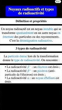 Radioactive nuclei and types of radioactivity #physics #final year #high school #baccalaureate