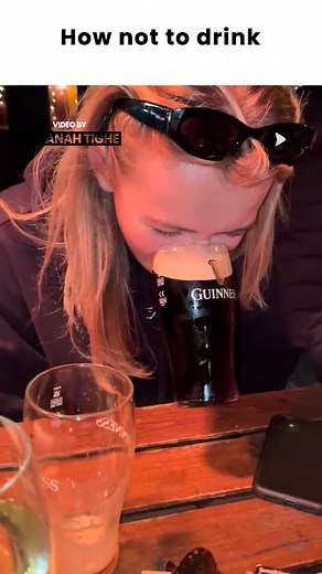 36K views · 25 reactions | How Not To Drink Guinness  #guinness #pint #drink #fails #gonewrong | Awesome Videos | Facebook