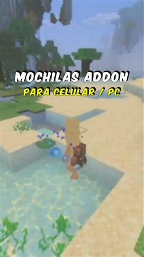 Backpack addon for Minecraft Bedrock Mobile 🎒 #shorts