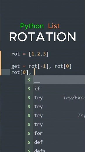 Python ROTATION List