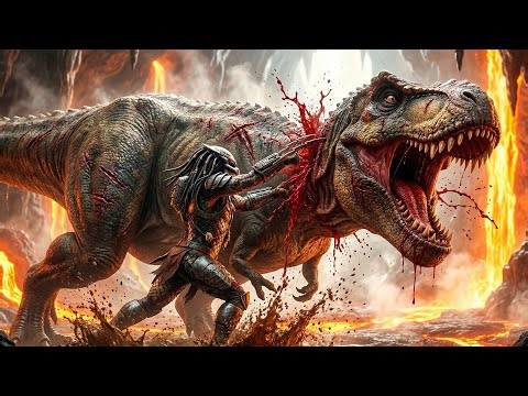 Predator Vs. Gorgosaurus: Survival in Boiling Mud (4K)