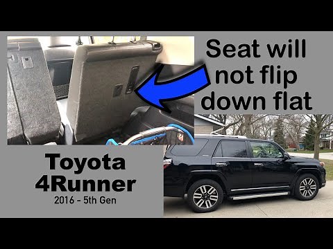 4Runner Seat Won't Flip Down FIX (2016 Limited)