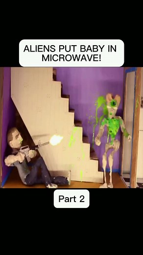 ALIENS PUT BABY IN MICROWAVE! Part 2 By Lee Hardcastle full vid on YouTube #animation #horror #fyp #viral #follow