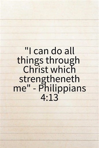 I Can Do All Things Through Christ - Philippians 4 vs 13 #BibleVerse #Philippians413