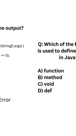 Java Programming Quiz | Can You Get All Answers Correct? | TechieFromBengaluru