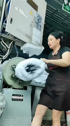 Learn Factory Paper Winding Craft in 5 Minutes: From Beginner to Skilled Worker!