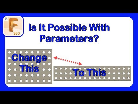 Using Parameters to Update Patterns in Fusion 360 #Fusion360 #Patterns #Parameters #ParametricDesign