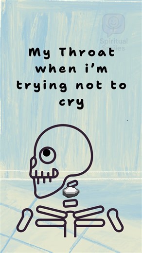 Me trying not to cry… my throat: 💀 | #Shorts #relatablehumor #sad #sadquotes #hurt